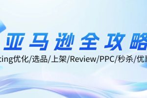 (12416期)亚马逊全攻略:Listing优化/选品/上架/Review/PPC/秒杀/优惠券/无水印课
