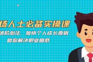 (12863期)职场人士必备实操课:职场进阶心法、加快个人成长原则,助你解决职业困惑