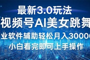 (12788期)视频号最新3.0玩法,当天起号小白也能轻松月入30000+