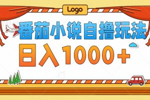 (12782期)番茄小说自撸玩法!不看播放量!不看视频质量!每天1000+