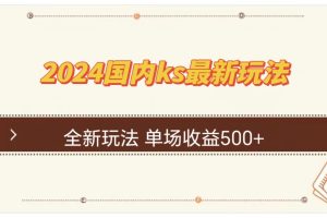 (12779期)国内ks最新玩法 单场收益500+