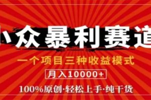 (12756期)视频号最新爆火赛道,三种可收益模式,0粉新号条条原创条条热门 日入1000+